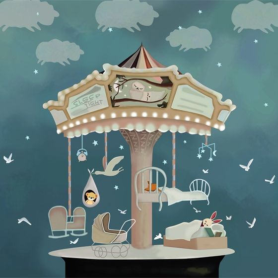 Sleep Light 3D model – Dreamy Carousel