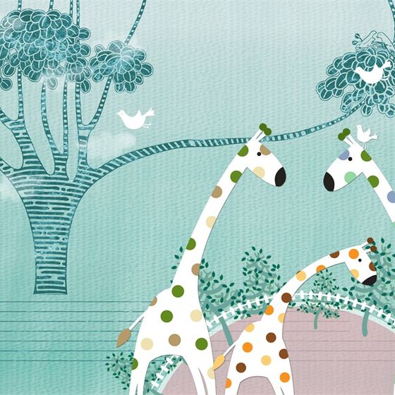 Charming Low-Poly Spotted Giraffe 3D Model