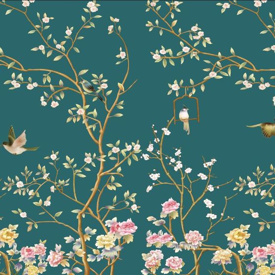 Spring Bird and Flower 3D model