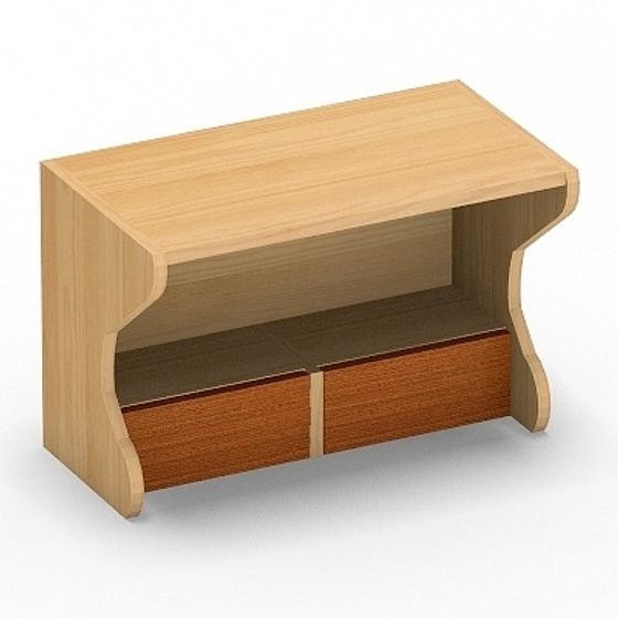 Low-Poly Storage Bench 3D model