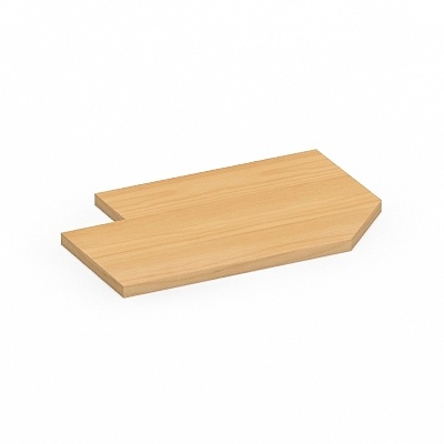 Double tangent corner plate