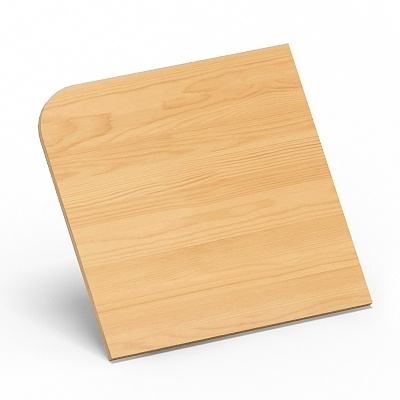 Obliquely laminated plate-upper left