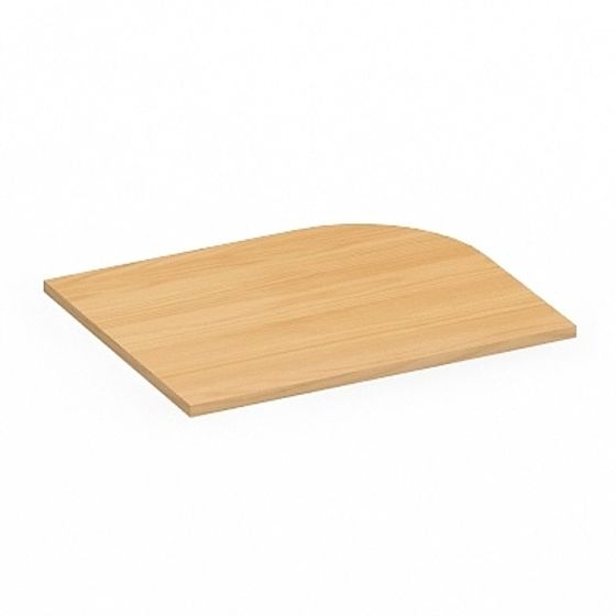 Curved Wooden Table 3D model