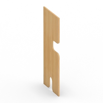 Bamboo Divider 3D model - Unique Geometric Design