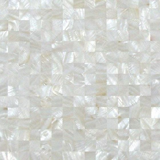 White Mosaic Seashell Decorative Material 3D Model