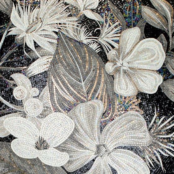 Soft Gray Mosaic Material 3D Model for Interior Design