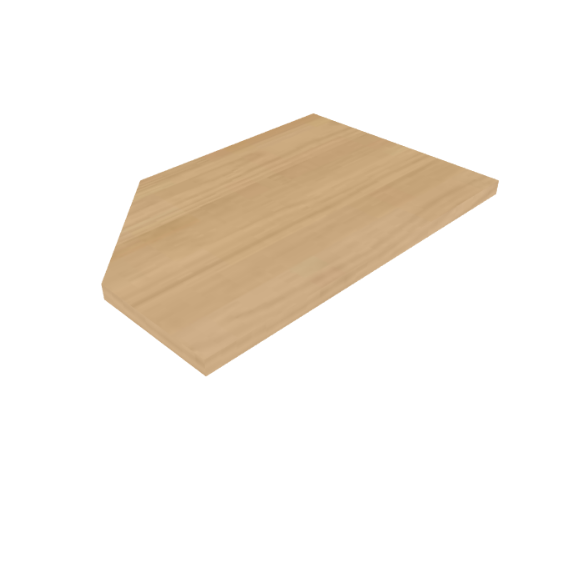 Chamfer laminate-left rea