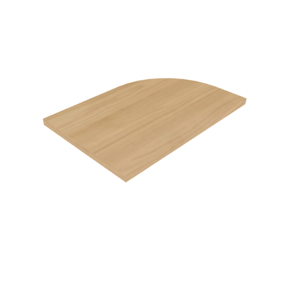 Curved Wooden Plank 3D model for Nature-inspired Design