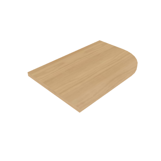 Minimalist Wooden Arch Panel 3D Model