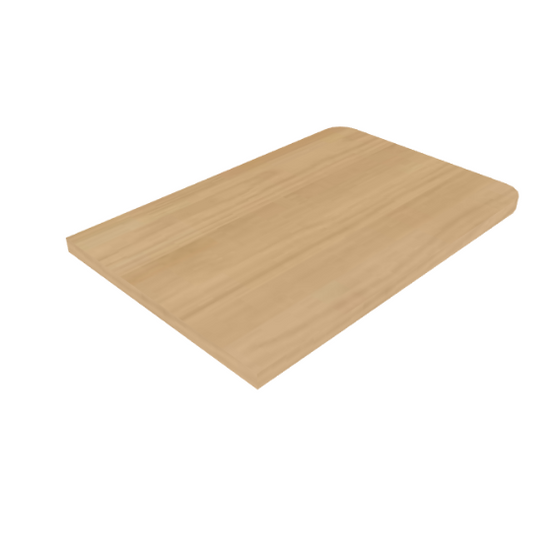 Low Poly Wooden Cutting Board 3D model