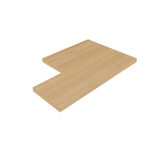 L-Shaped Wooden Plank 3D model