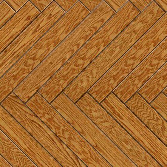 Herringbone Tile 3D Model in Black and Orange