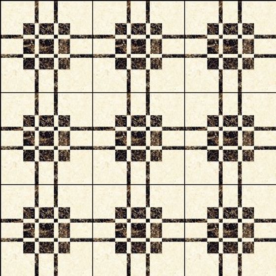 Vintage Checkerboard Floor Tiles 3D model