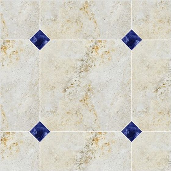 Vintage Tile 3D Model with Low Polygon Count and High Detail