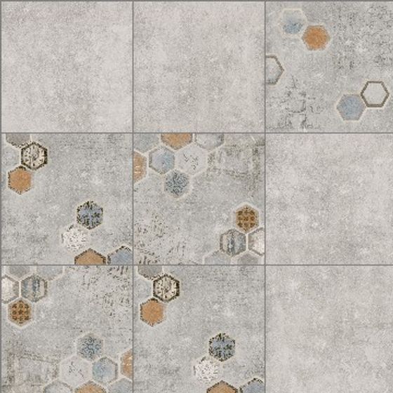 Urban Hex Tiles 3D Model