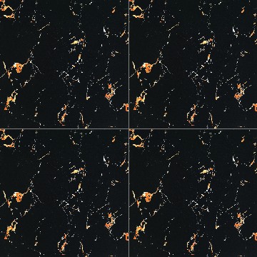 Hongyu Ceramic-Black Gold Flowers 3-HPA80043
