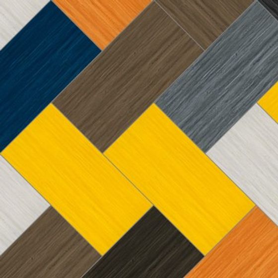 Colorful Willie Floor 3D Model in Orange and Gray