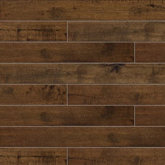 Rustic Wooden Plank Flooring 3D model