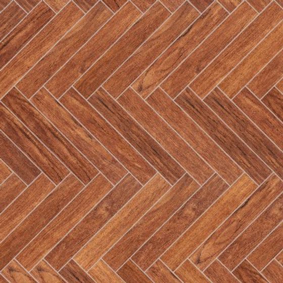 Golden Steel Teak Herringbone Floor 3D Model